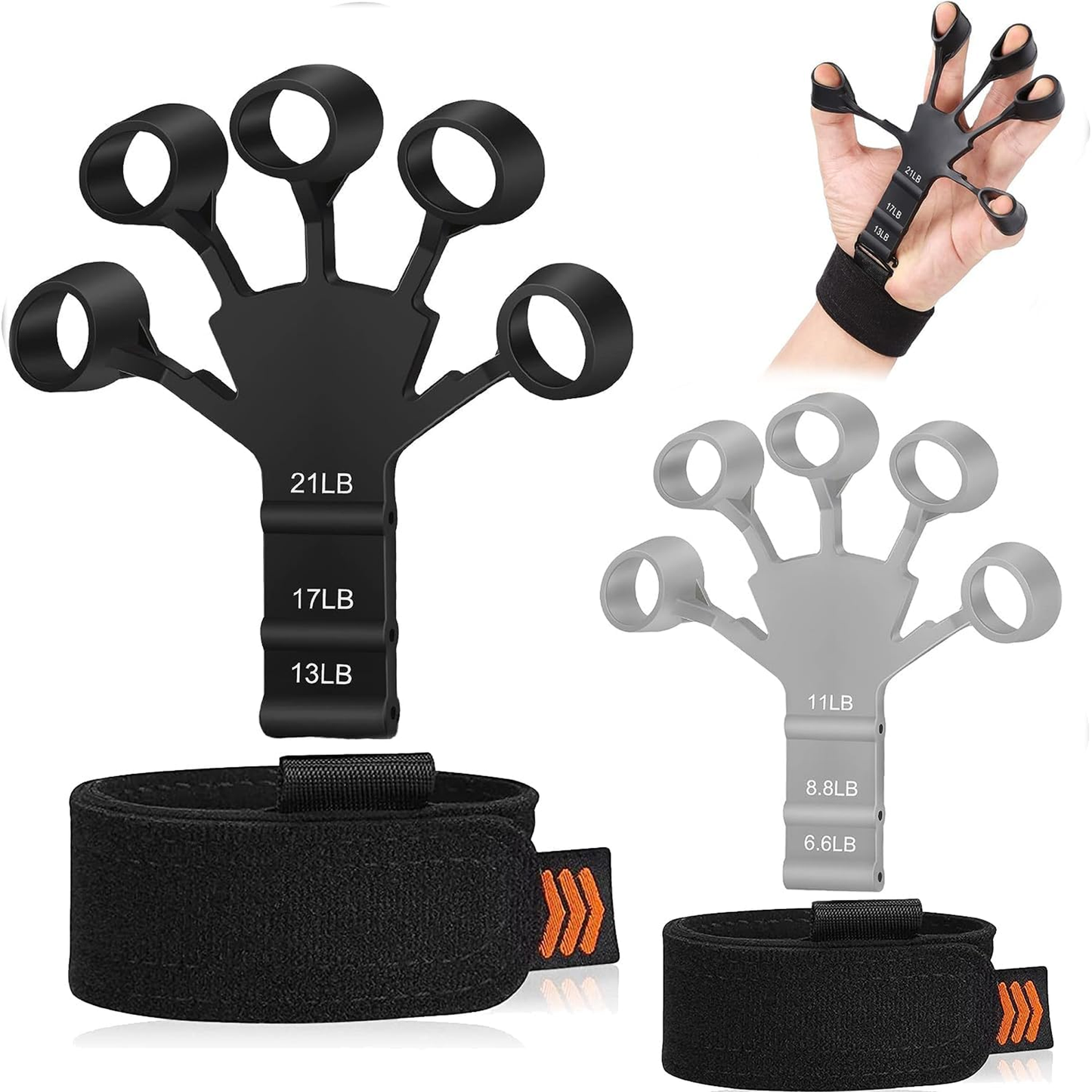 Hand Grip Strength Trainer Finger Strengthener for Muscle Building, Arthritis, Carpal Tunnel