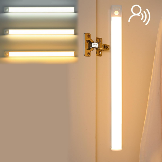 Wireless LED Under Cabinet Lights with USB Rechargeable Self Adhesive Wall Lights for Closet, Indoor