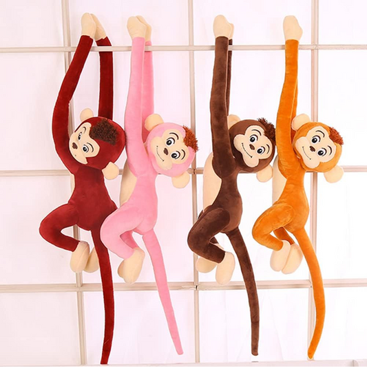 Long Arm Ape Monkey Plush Toys Cartoon Animal Chimpanzee Stuffed Doll Birthday Gift for Kids Girl Size 60-65cm