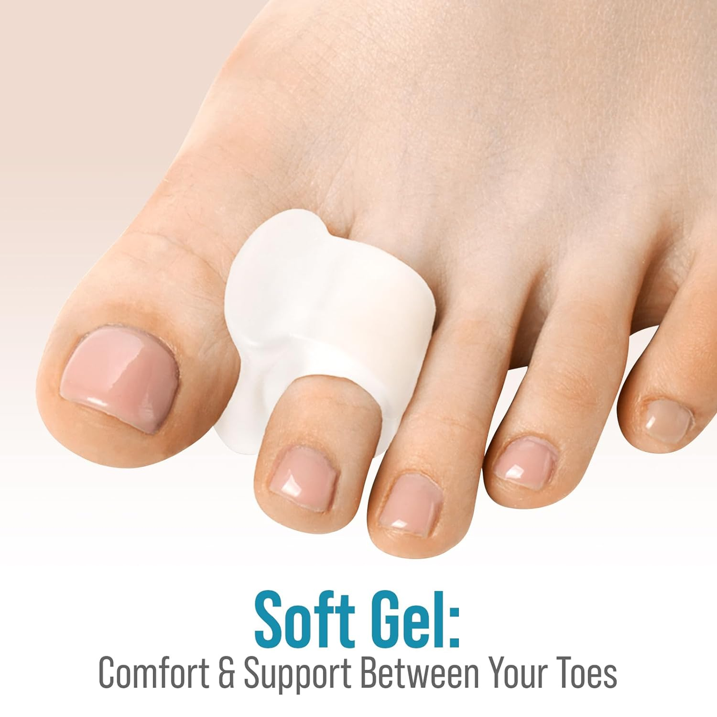 Toe Separators, Bunion Corrector for Curled and Overlapping Toes, Hammer Toe Corn and Blister