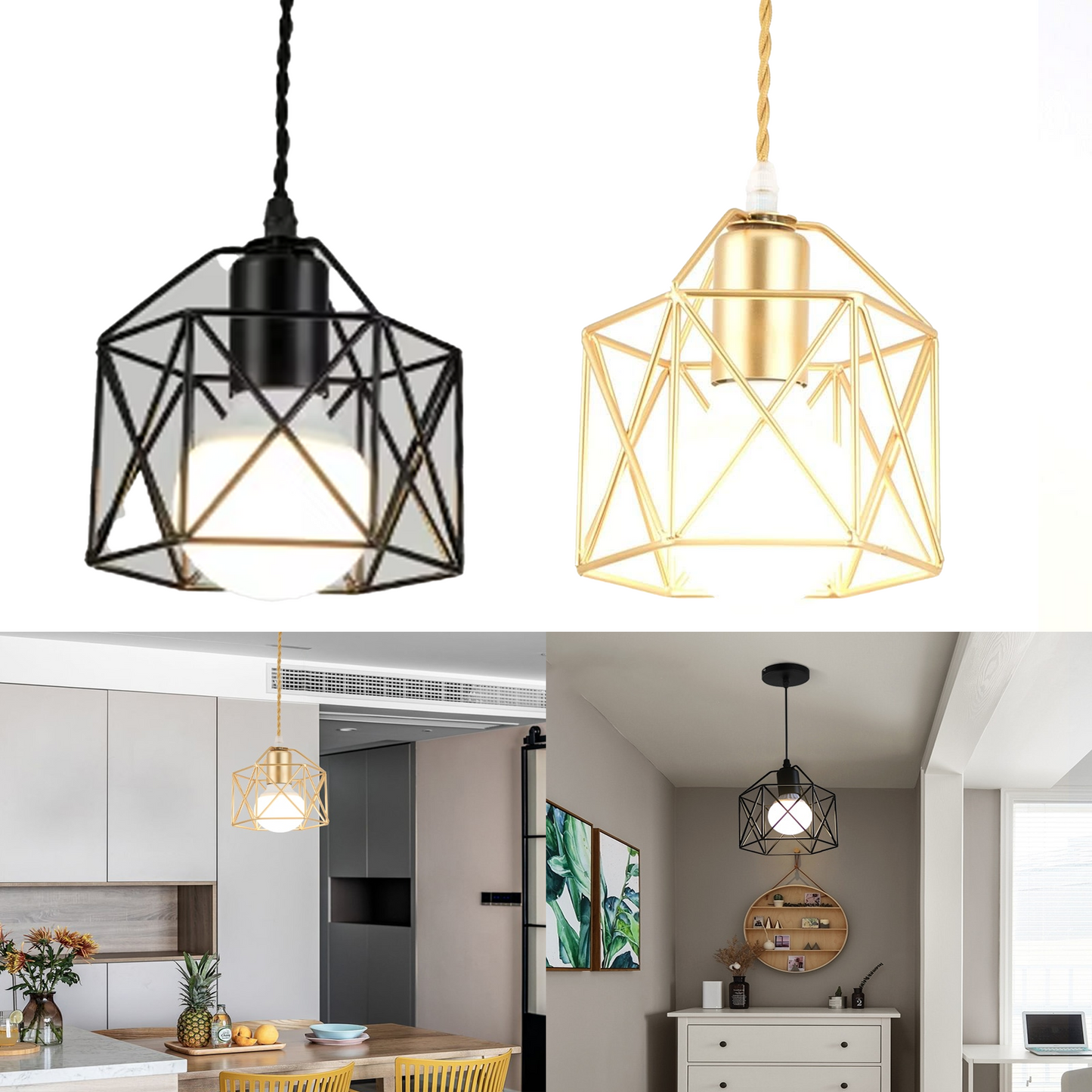 LED Pendant Light Adjustable Lighting Fixture for Kitchen Island Cafe Bar Farmhouse