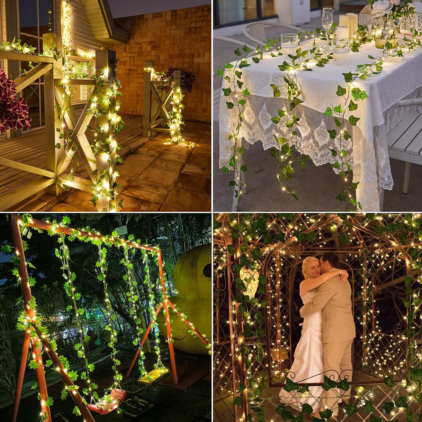 Maple Vines with Lights for Bedroom LED Fairy Lighs with Vines for Bedroom Wall Decor Wedding