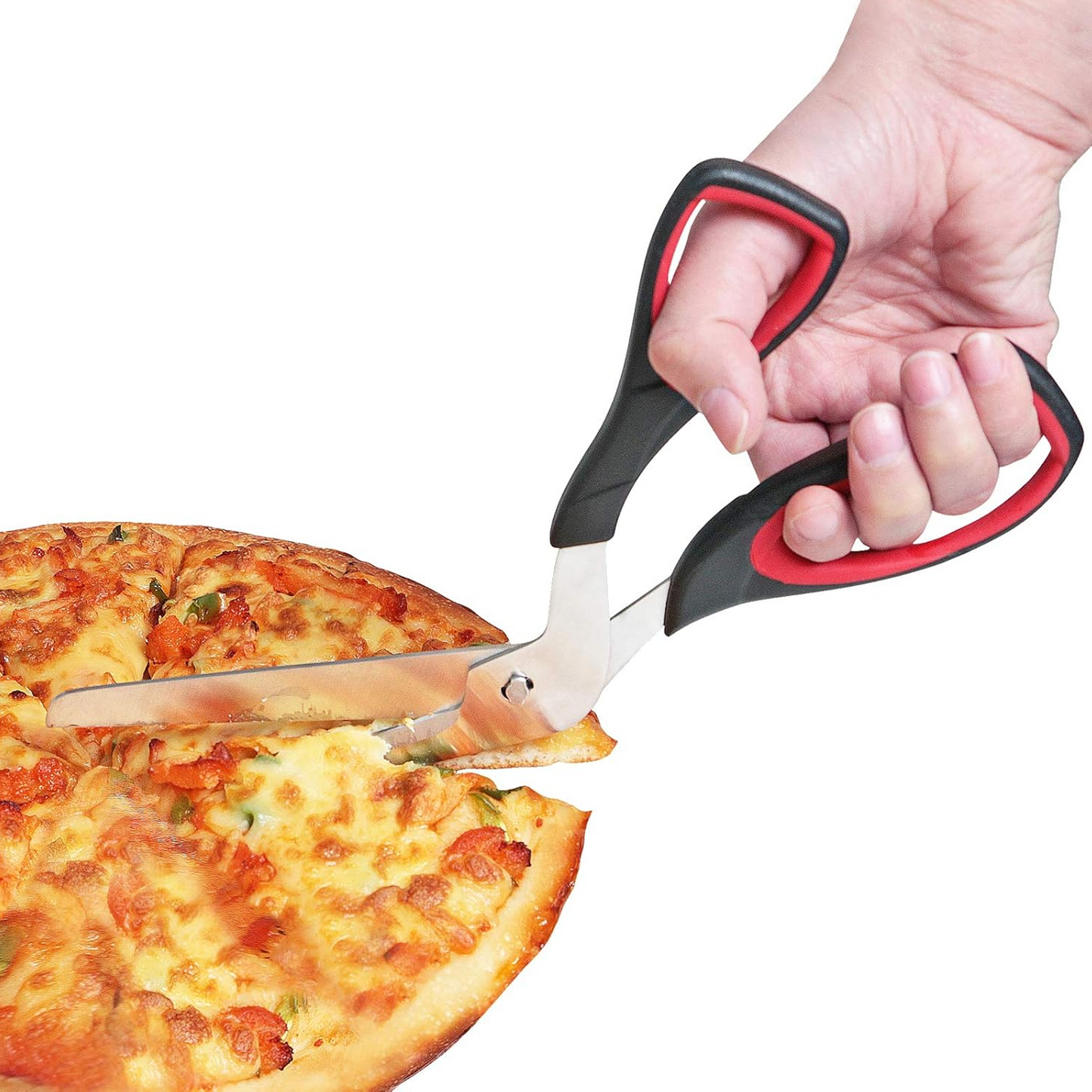 Pizza Scissors Pizza Cutter with Ultra Sharp Detachable Stainless Steel Blade and Ergonomic Soft Grip Scissor