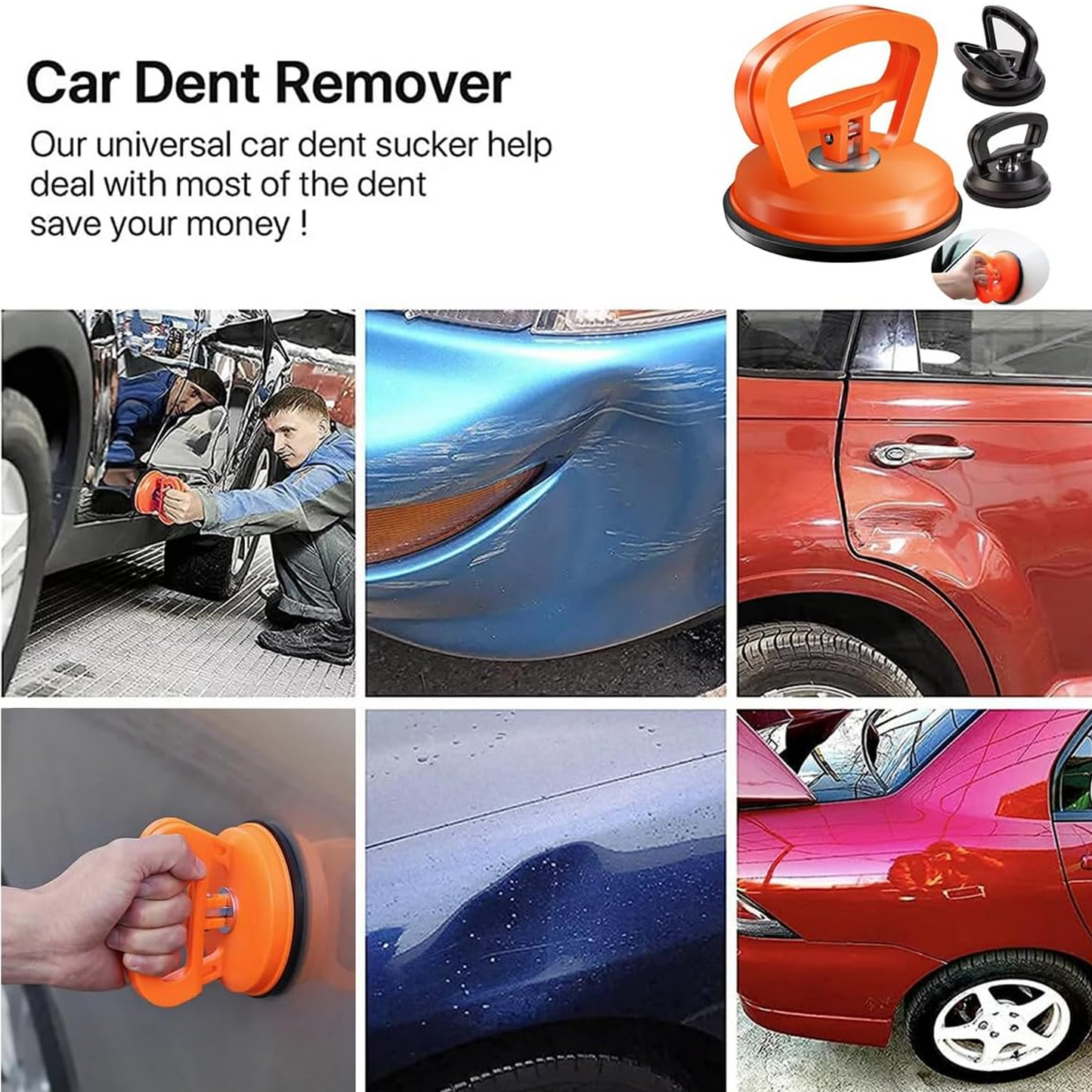 Car Dent Puller Dent Removal Kit and Dent Repair Puller for Car Dent Repair,Screen, Glass,Tiles and Objects Moving