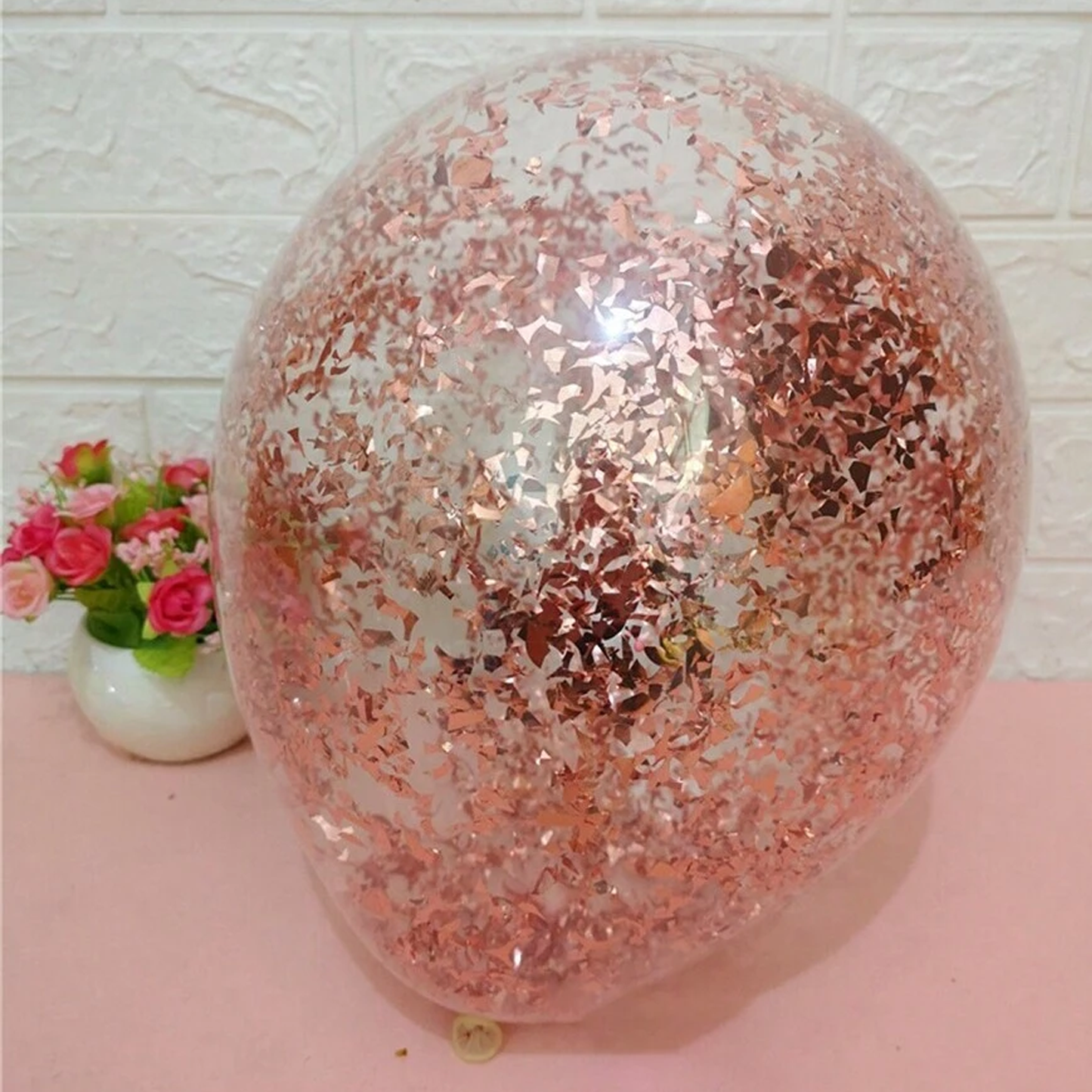 30Pcs Confetti Metallic Latex Balloons for Birthday Wedding Anniversary Bridal Shower Decoration