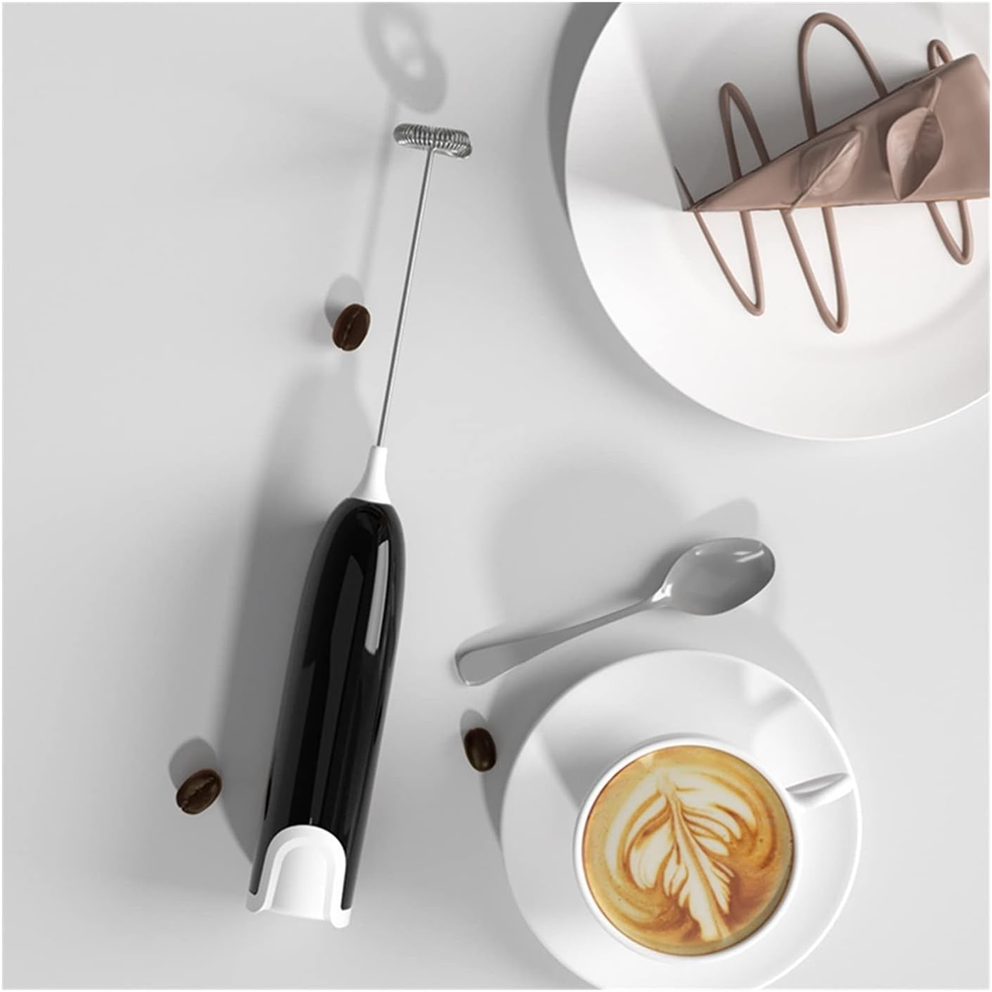 Electric Powerful Milk Frother Fast Handheld Drink Mixer Foam Maker for Coffee, Lattes, Cappuccino, Frappe