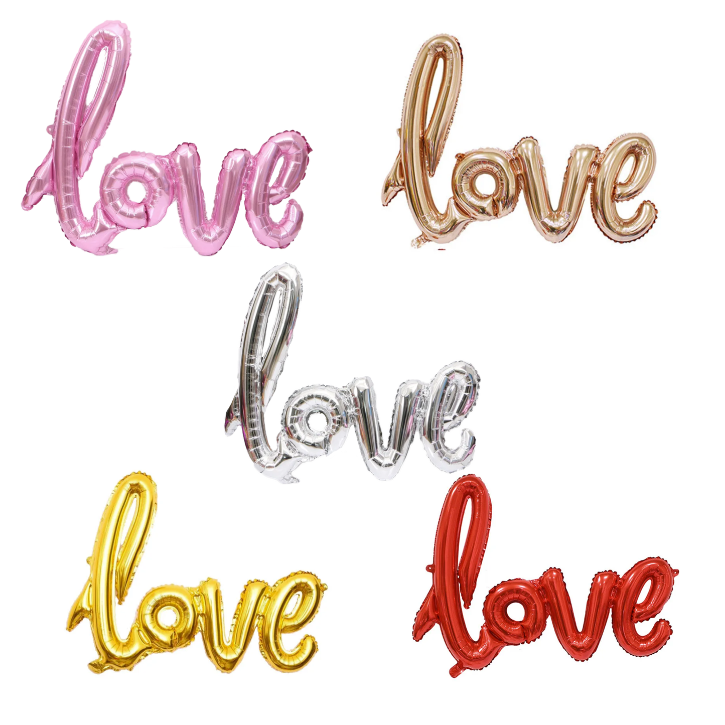 Large Foil Love Balloons Letters Reusable for Wedding Bridal Shower Anniversary Party Decorations