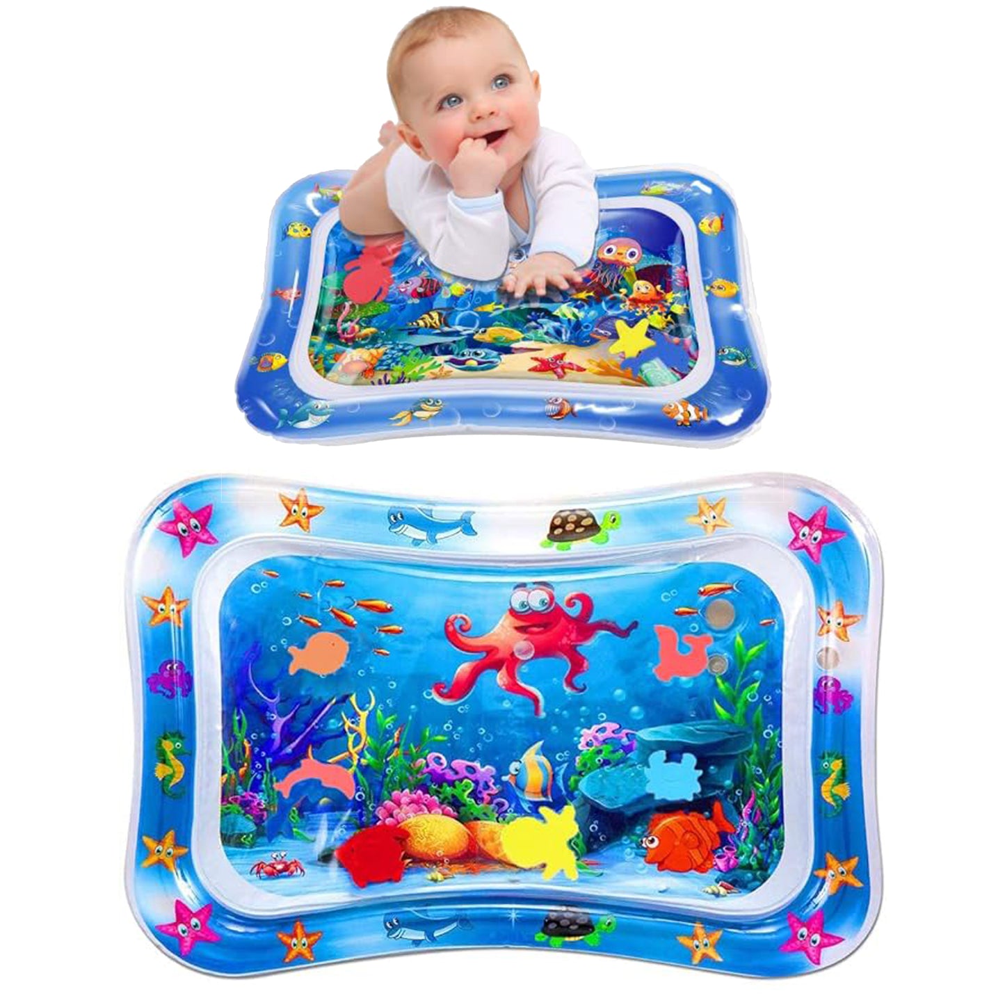 Inflatable Tummy Time Water Baby Play Mat Toys for Infants 3 6 9 Months Baby, Kids