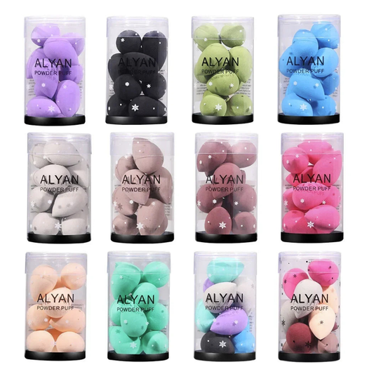 10Pcs Makeup Sponge Cosmetic Blender Set for Foundation, Liquid, Cream and Powder Facial Makeup