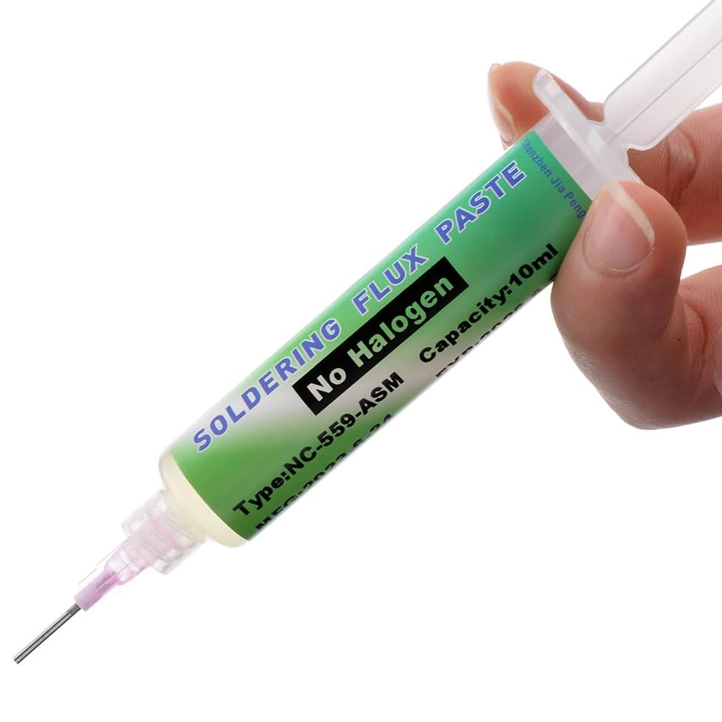 Solder Flux Nc 559 Flux Welding Flux 10ml Syringe Flux Tacky Soldering Flux for Electronics,For BGA,SMD,USB Socket Repairing