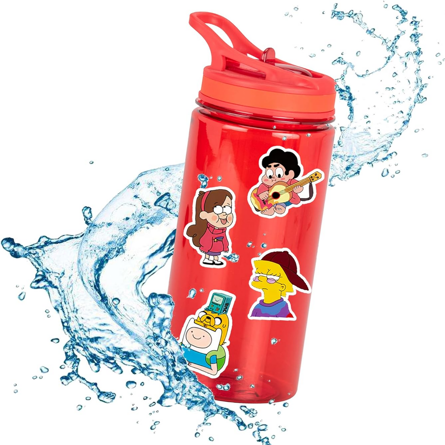 10/30/52PCS Psychedelic Cartoon Graffiti Waterproof Stickers for Water Bottles Laptops Books