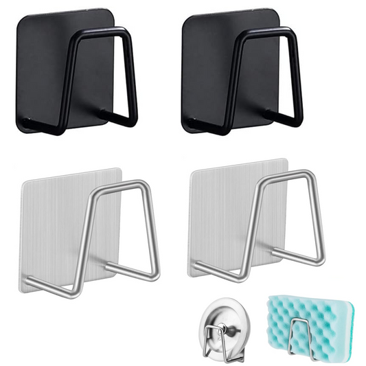 Kitchen Sink Holder Rack Sponge Caddy Organiser Self-Adhesive Holds for Kitchen Accessories