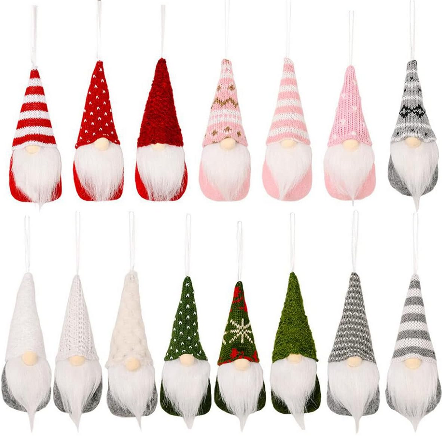 Christmas Gnomes Ornaments Doll Tree Hanging for Xmas Holiday Party Decorations