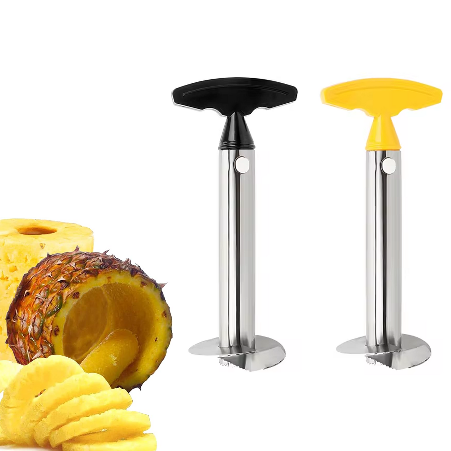 Pineapple Corer Slicer Stainless Steel Fruit Pineapple Peeler Cutter Eye Peeler for Home and Kitchen