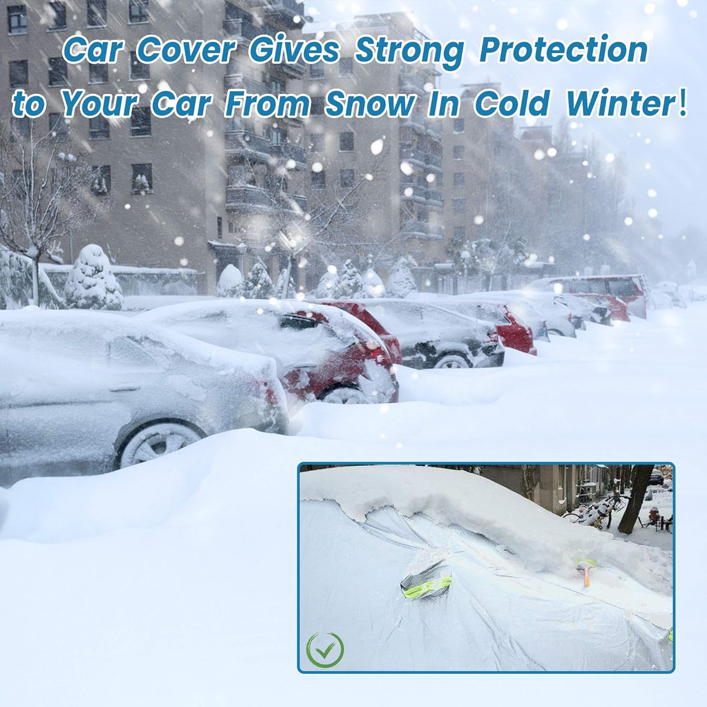 Car Cover Waterproof All Weather Outdoor Full Cover Rain Sun UV Protection Snowproof for Hatchback Sedan SUV