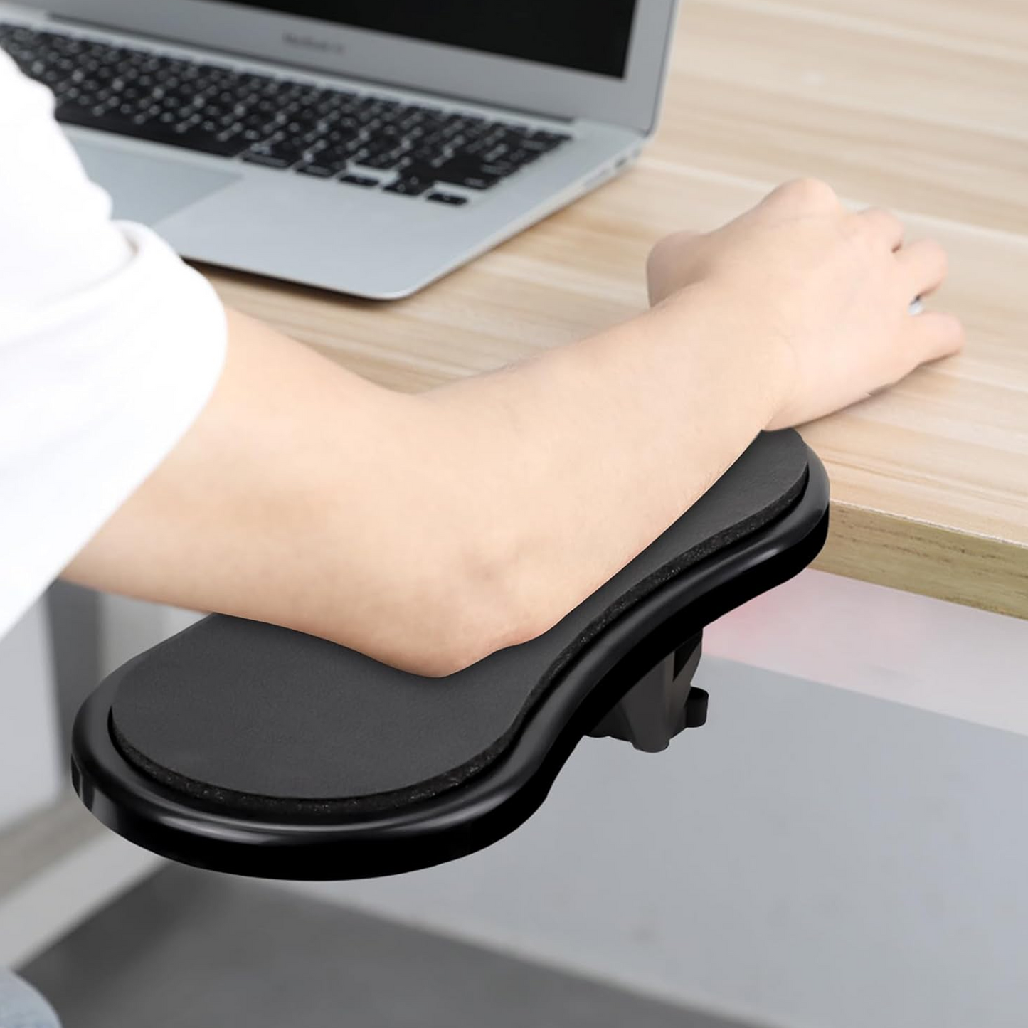 Computer Arm Rest Support Adjustable for Computer Desk Arm Rest Extender Rotating Mouse Pad Holder for Table