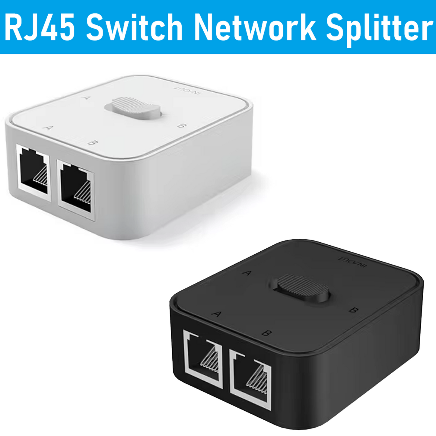 2 Port 1000Mbps Gigabit Network Switch RJ45 Switch Network Splitter Cable Extender Selector Power Free 2 Way adapter Connector