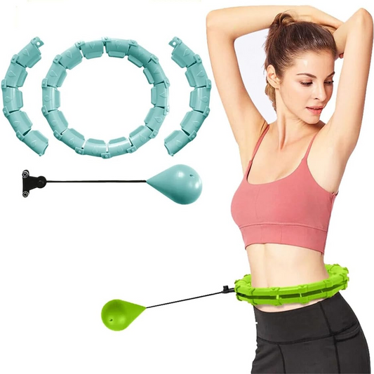 Weighted Adjustable Smart Hula Circle Sport Hoops Weight Loss Exercise Detachable Knots