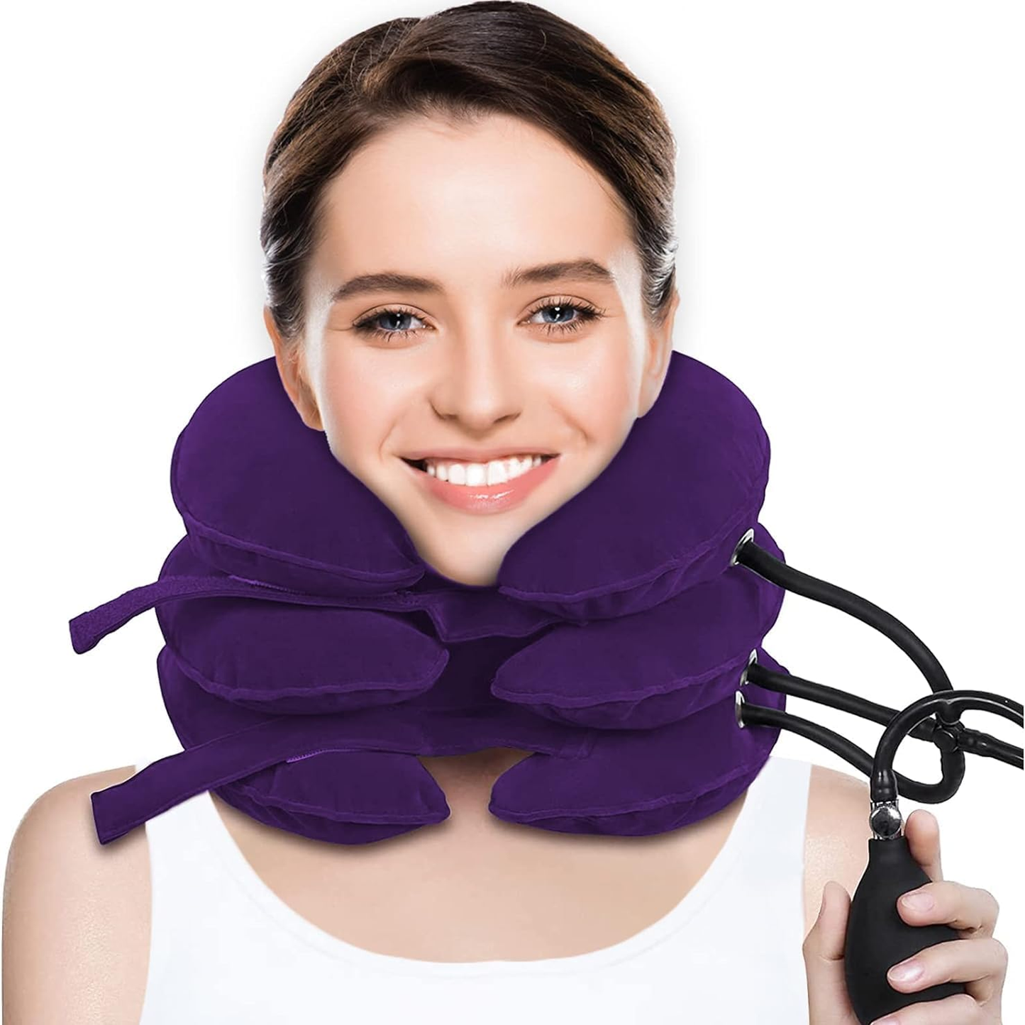 Inflatable Cervical Neck Traction Device for Neck Pain Relief Home Use Neck Decompression