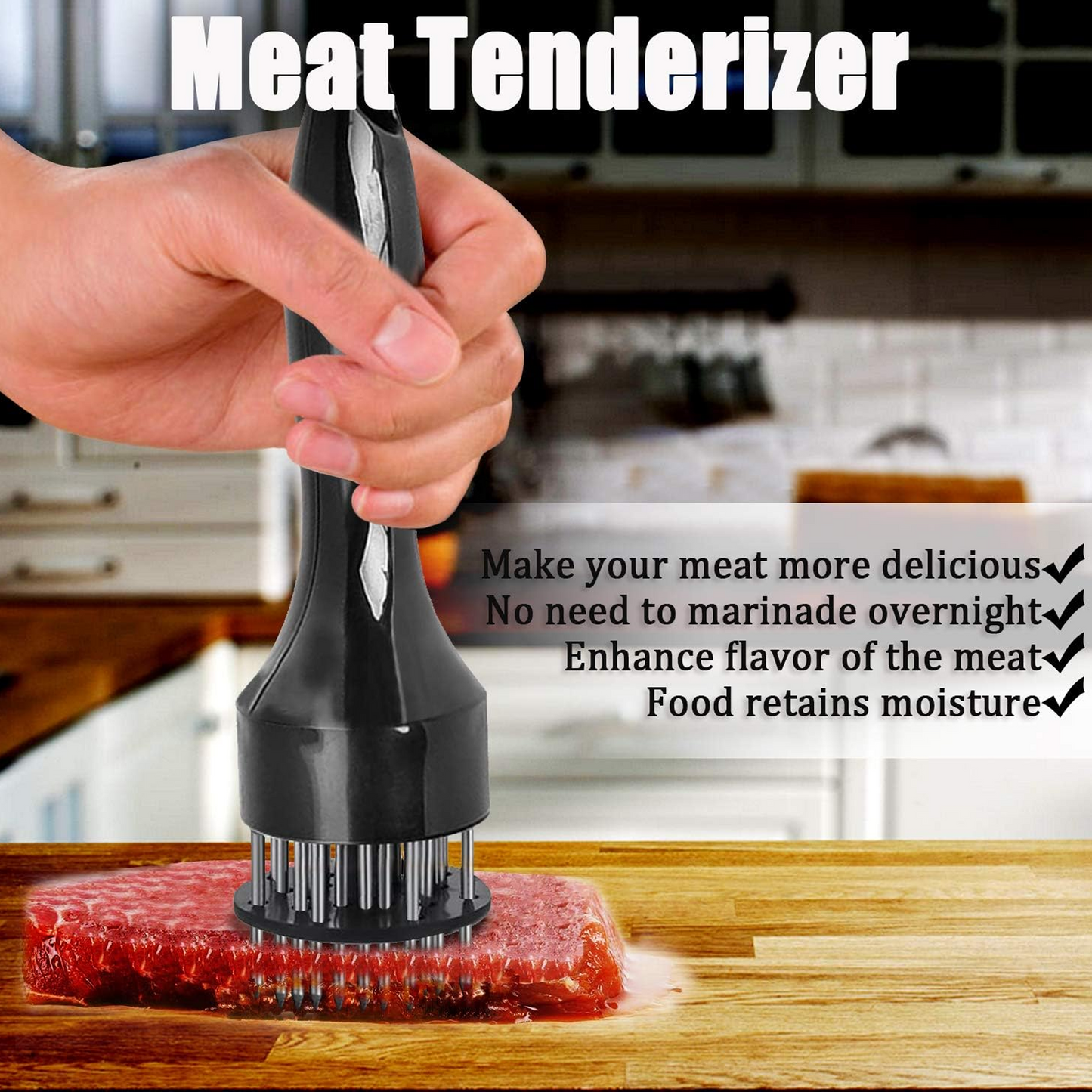 Professional Meat Tenderizer Needle Stainless Steel Kitchen Tools Cooking Accessories Steak Tenderizer Needle Rib Breaker