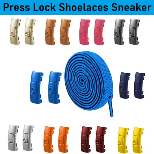 Without Ties Elastic Laces No Tie Shoe Laces Press Lock Shoelace Sneaker for Kids Adult Shoes