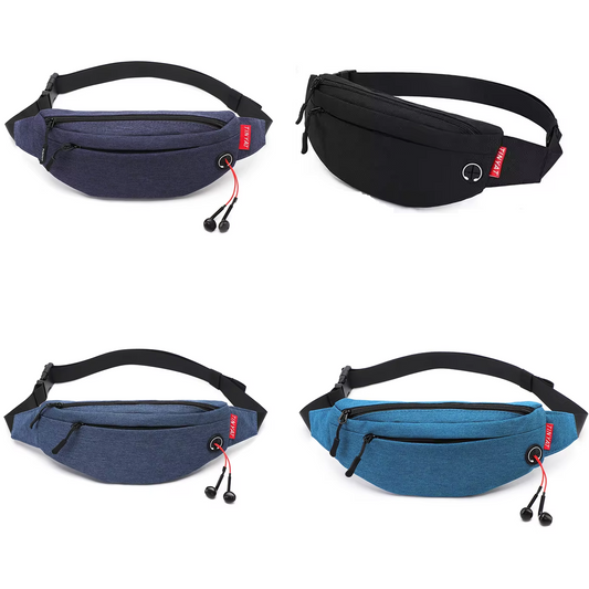 Large Crossbody Fanny Chest Waist Bag Pouch Travel Shoulder Bag for Enjoy Sports Festival Workout Traveling Running