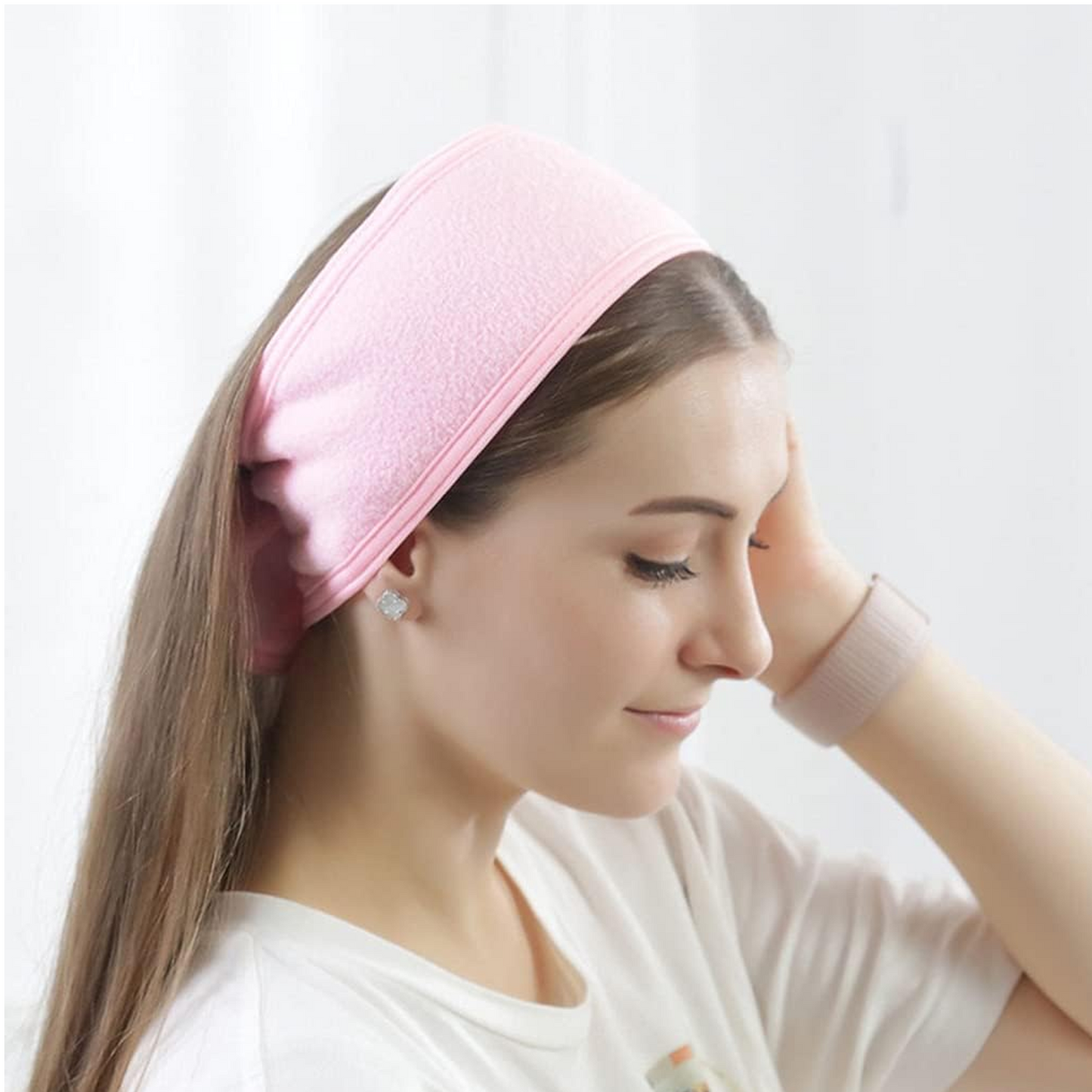 Spa Facial Headbands Face Wash Headband Terry Cloth Stretch Make Up for Face Washing, Shower, Yoga