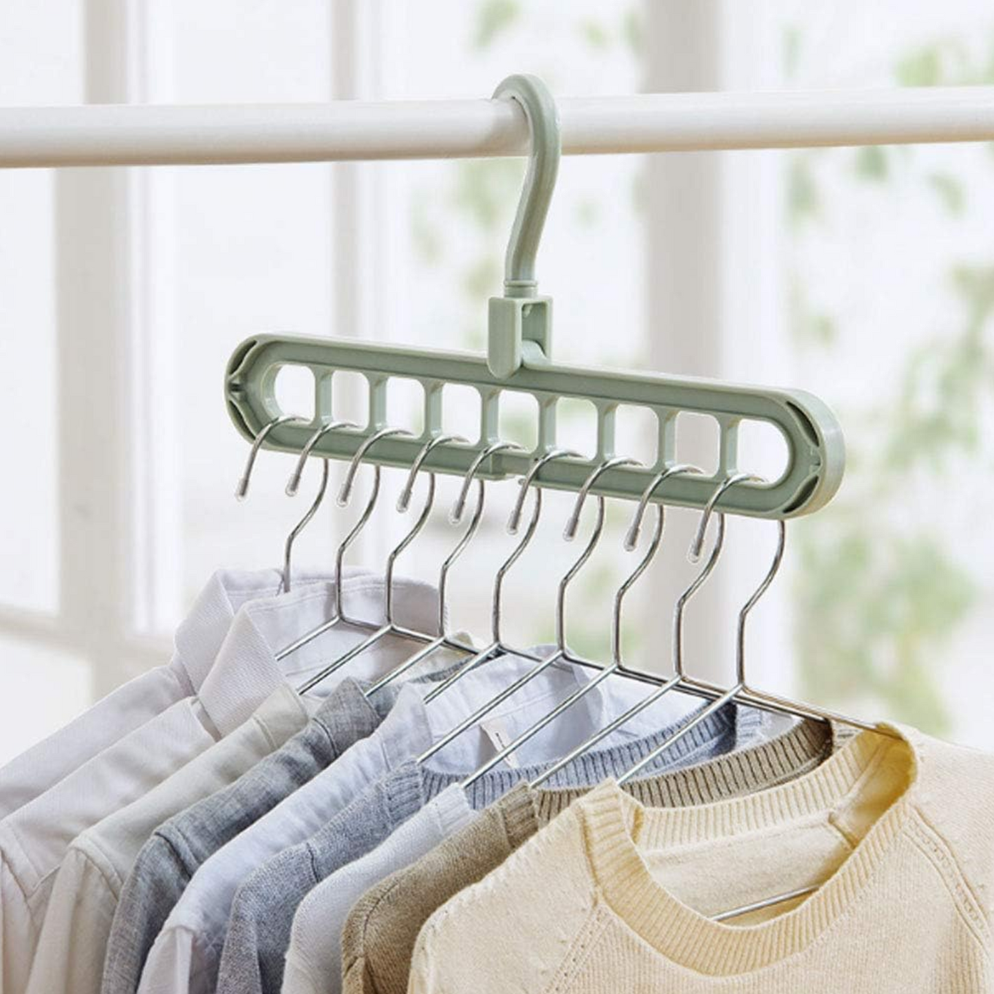 Magic Multi-Port Support Cloth Hangers Wardrobe Closet Organizer Space Saving Hanger for Dorm Room