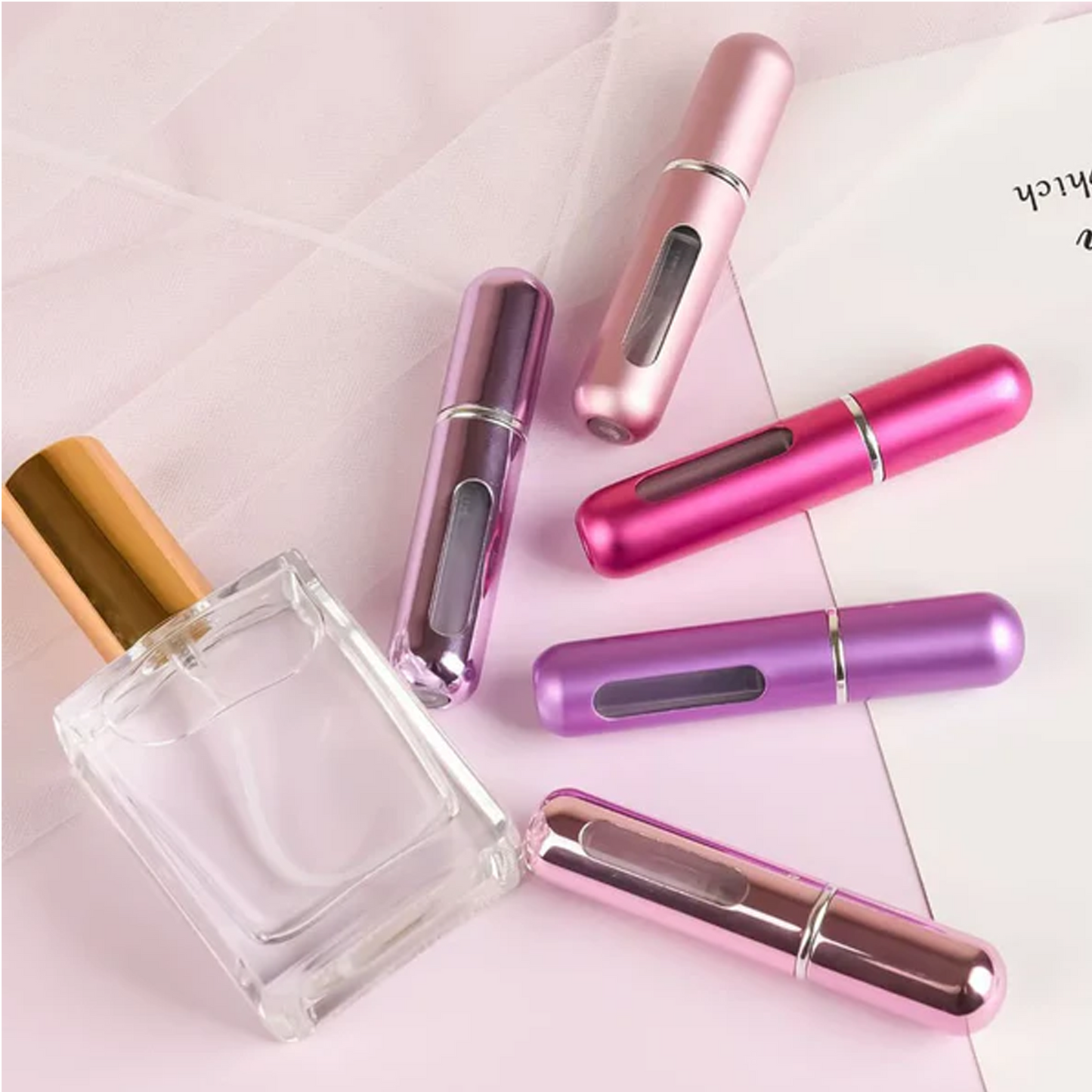 Mini Refillable Perfume Bottle Travel Spray Scent Pump Dispenser Pump Transfer Tool for Travelling