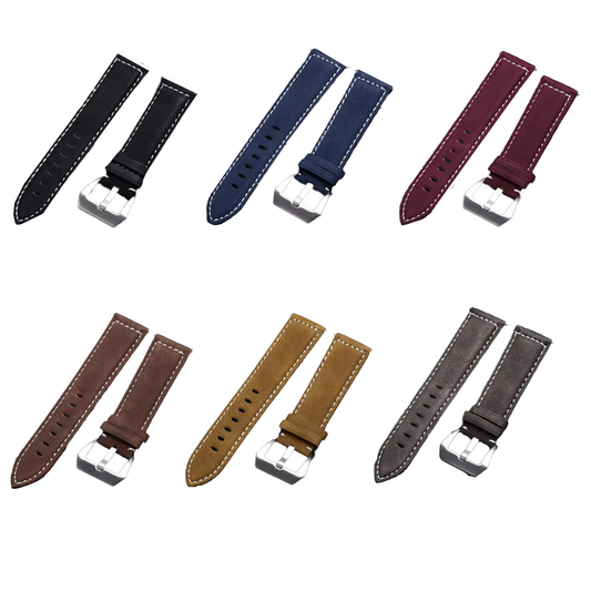 Leather Watch Bands Quick Release for Men Women Valentine's day gifts for him or her 18mm 20mm 22mm 24mm